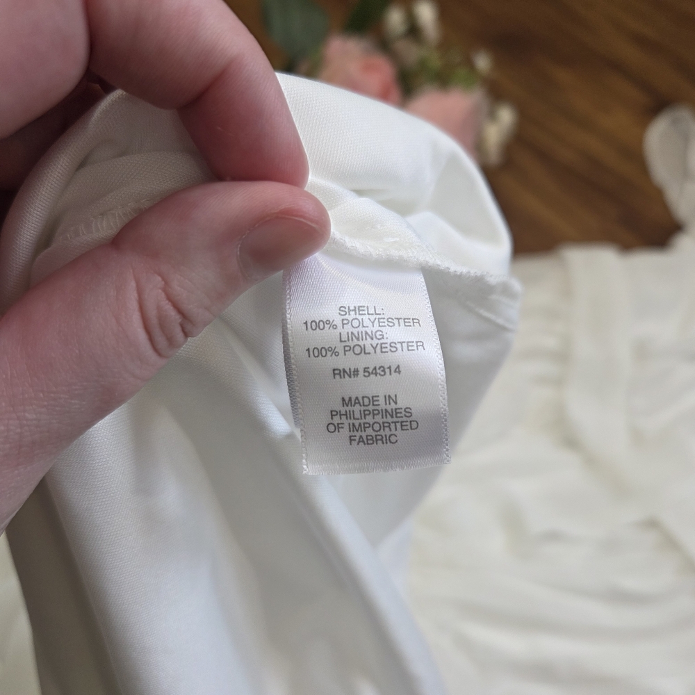 Bisou Bisou By Michele Bohbot White Casual Boho Wedding Dress - Picture 5 of 8
